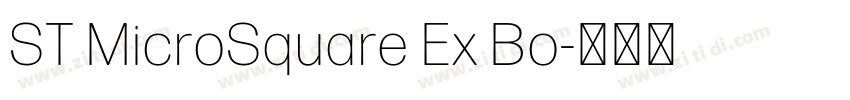 ST MicroSquare Ex Bo字体转换